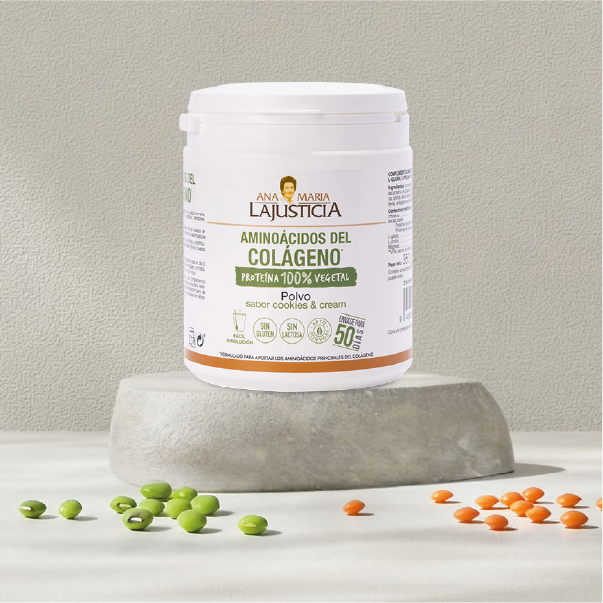 Aminoácidos del Colágeno Ana María Lajusticia - sabor cookies & cream con badge Novedad